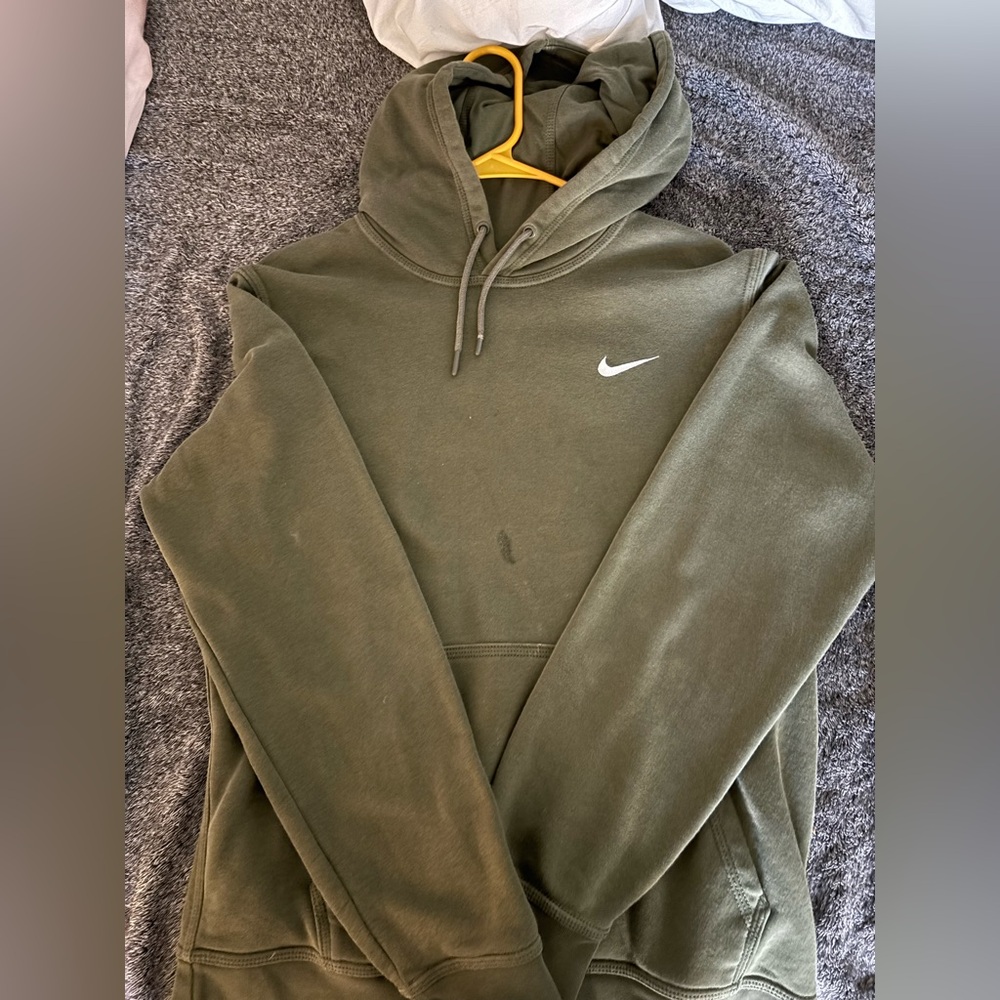 Olive green Nike hoodie